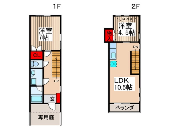 ラフィ－ネＨＯＳＯＤＡ　Ａ棟の物件間取画像